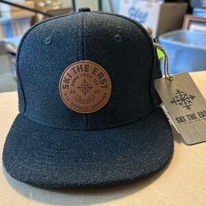 Ski the East Wool Flat Brim Hat